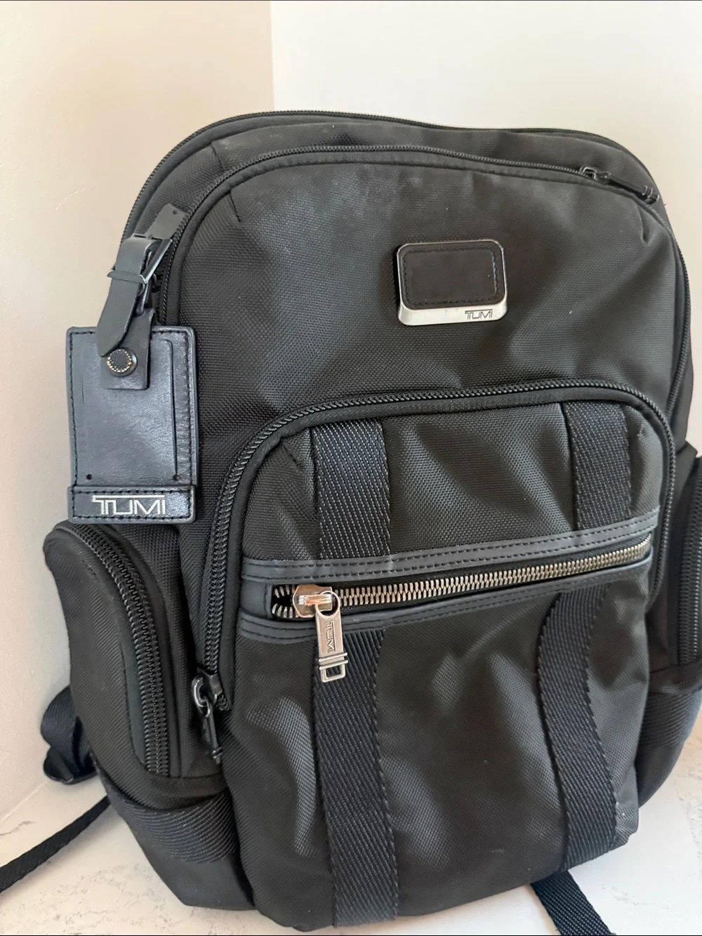 Tumi Alpha Bravo Nathan Backpack Business Laptop Bag in Black Color
